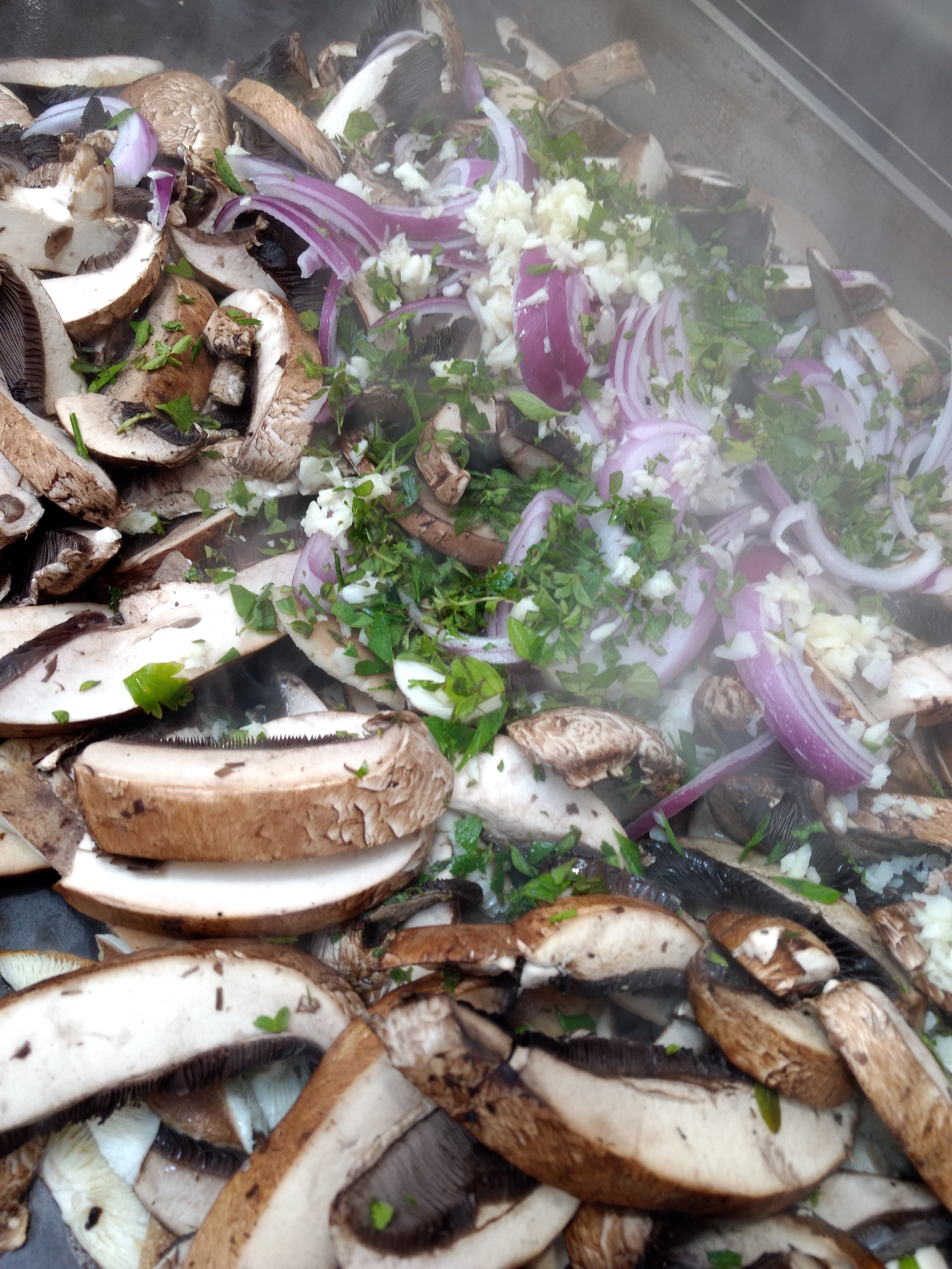 Mushrooms On The Grill